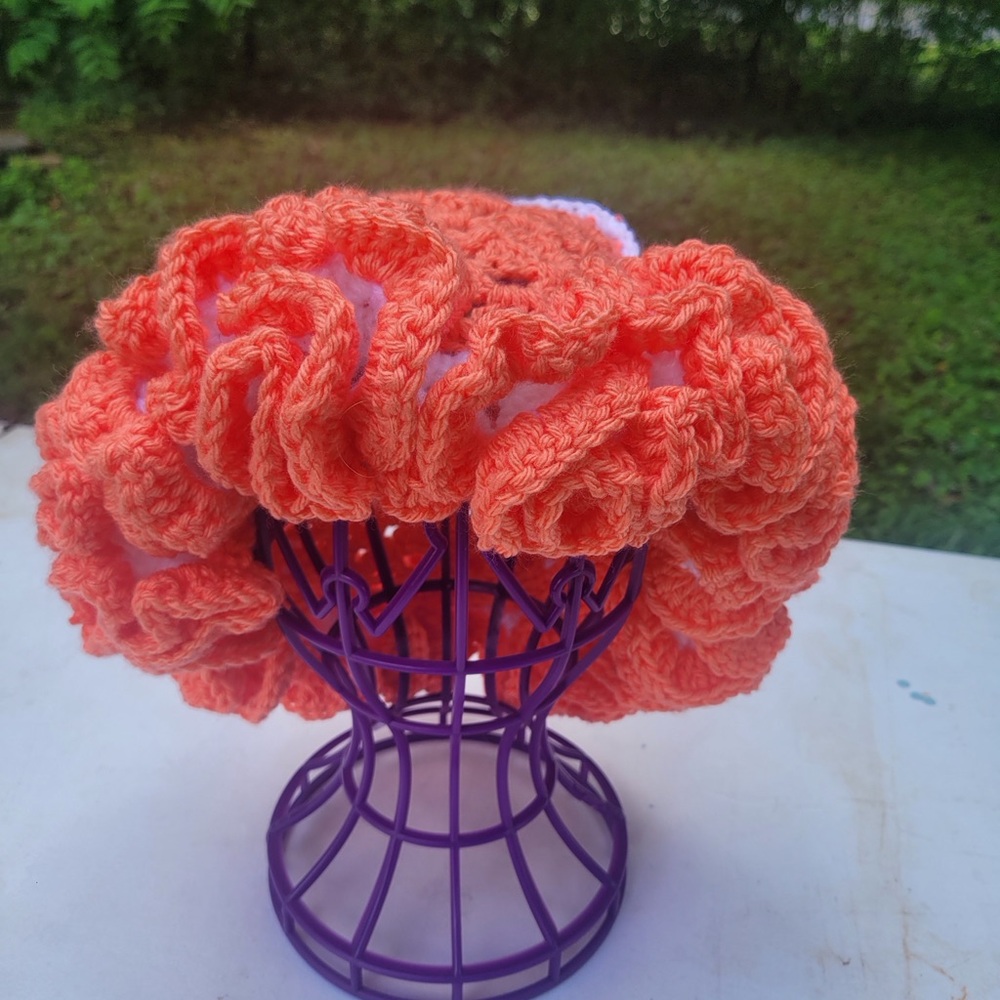 Handmade Orange Crochet Hat